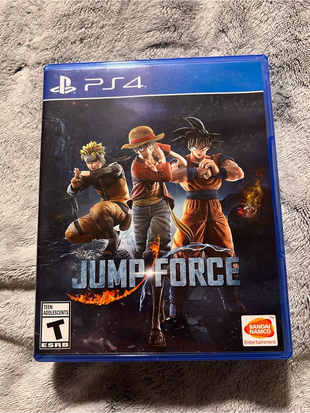 Jump Force PS4 Video Game - Blue Case